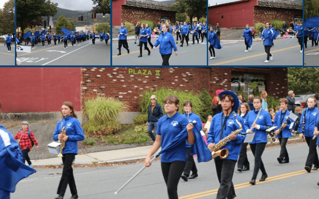 Marching Band in Fall Foliage Parade
