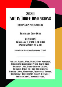 Student Pieces in Art in Three Dimension Show