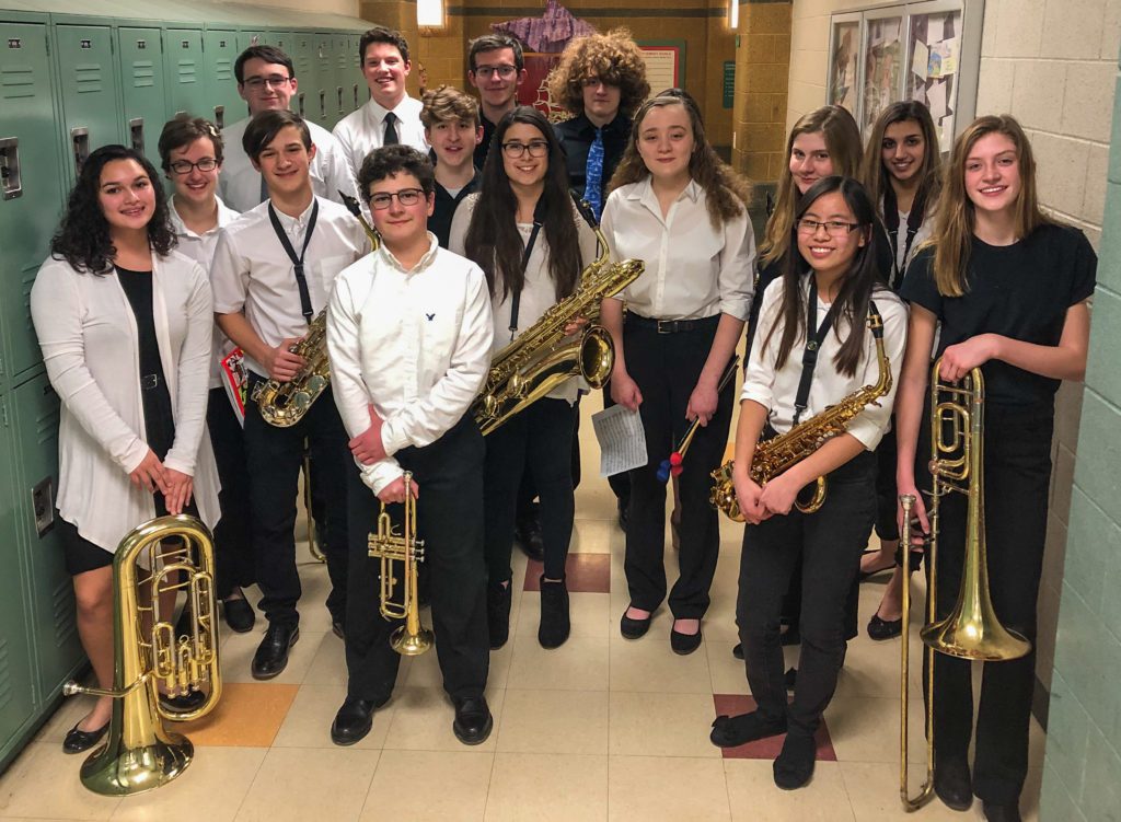Students at All County Jazz Festival