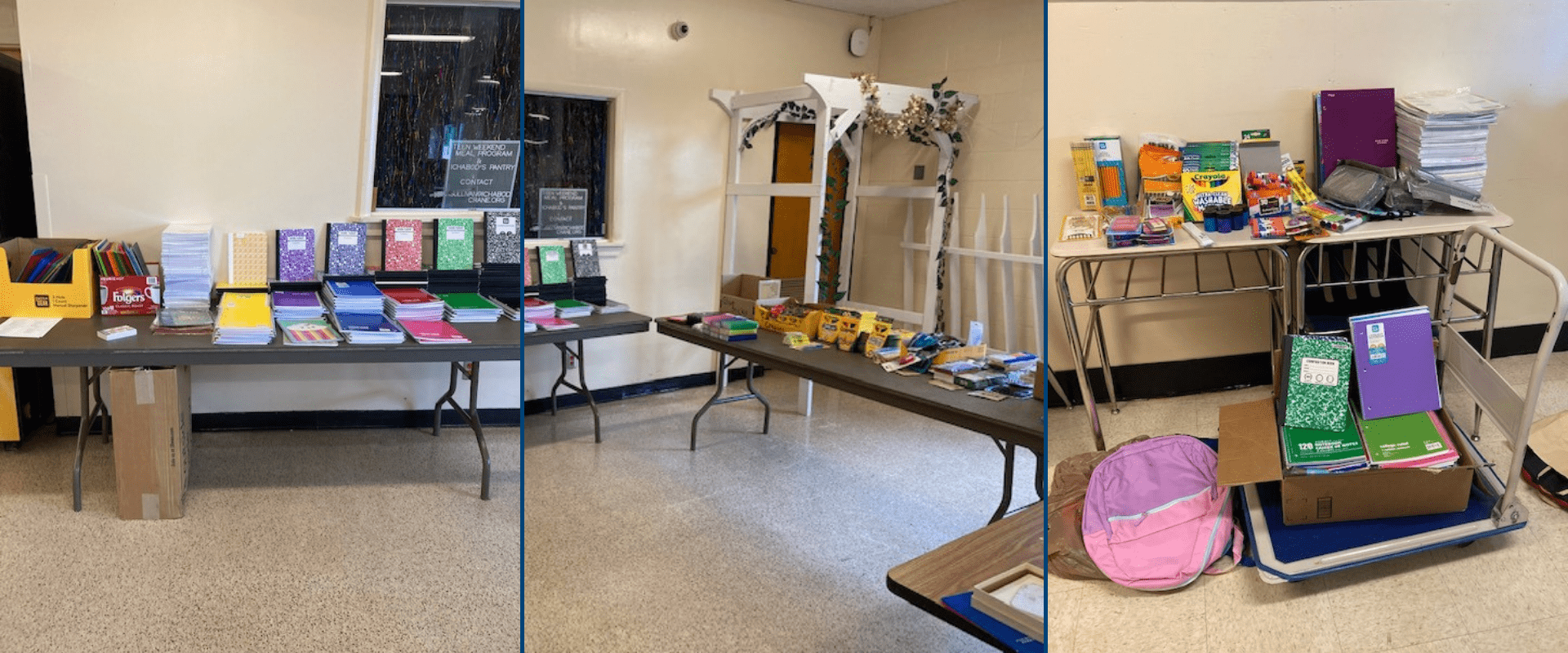 Local Churches Donate School Supplies for Ichabod Students Ichabod