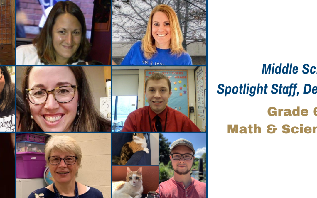 Middle School Spotlight Staff for December