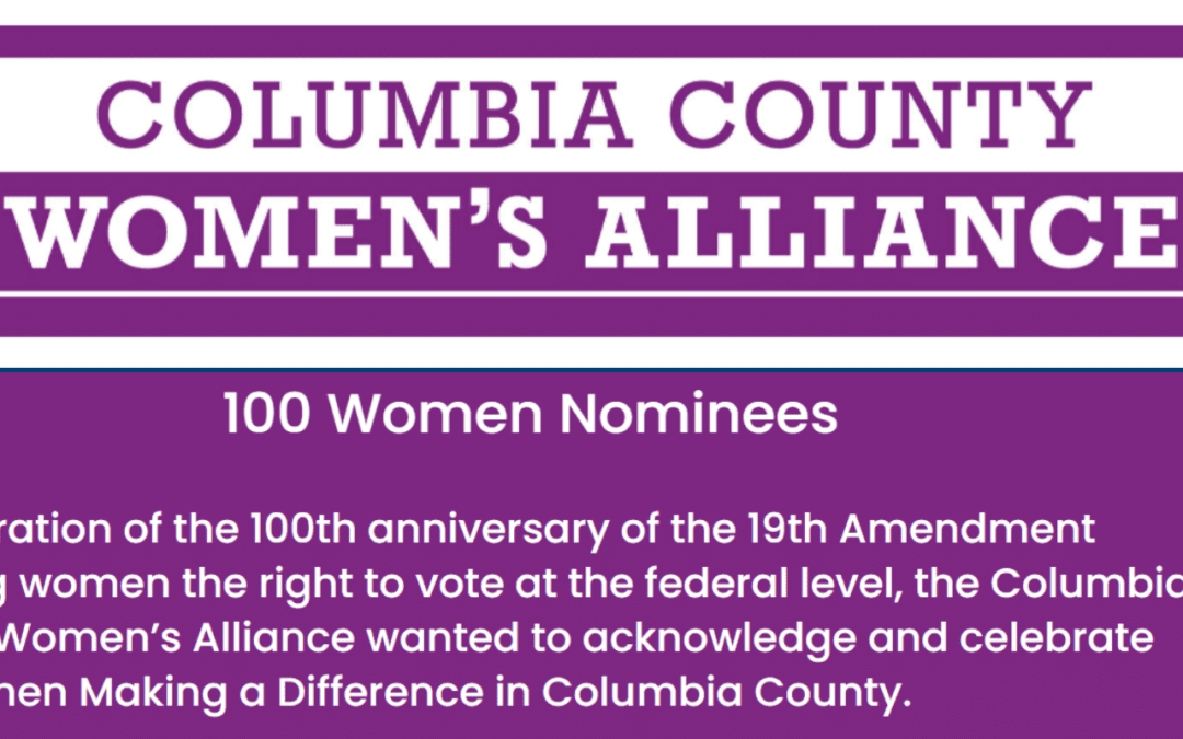 Columbia County Women's Alliance Nominees