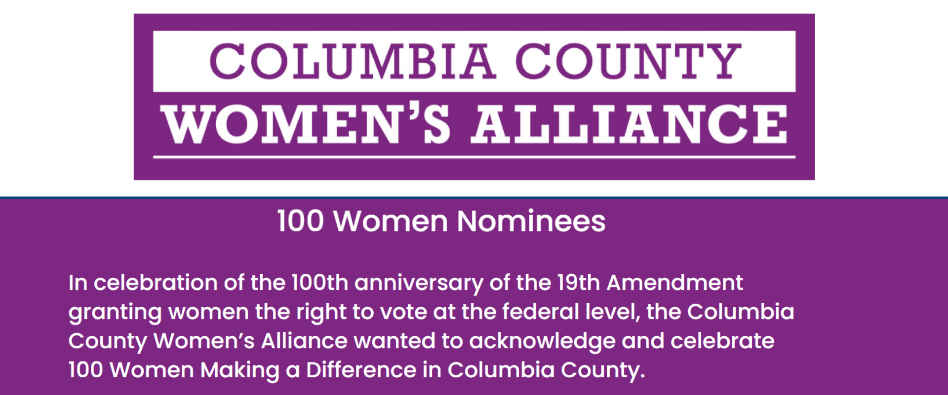 Staff Recognized by County Women’s Alliance for Community Work