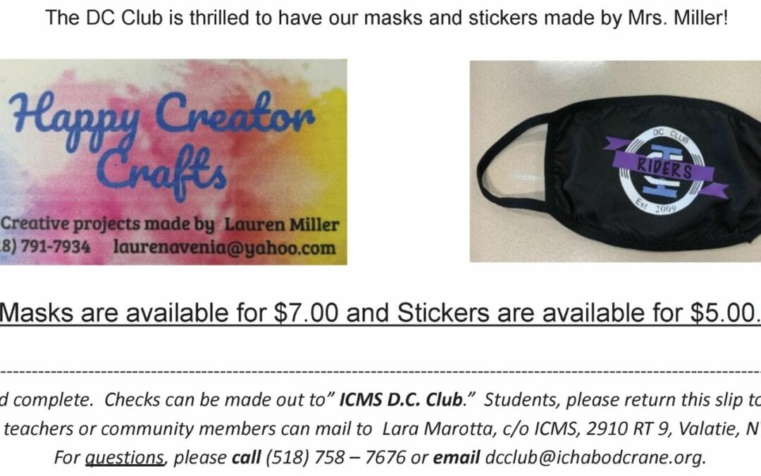 Support DC Club With Purchase of Student Designed Mask!