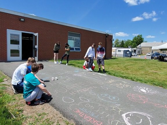 Hurlock kids 'Chalk the Walk' for mental health awareness